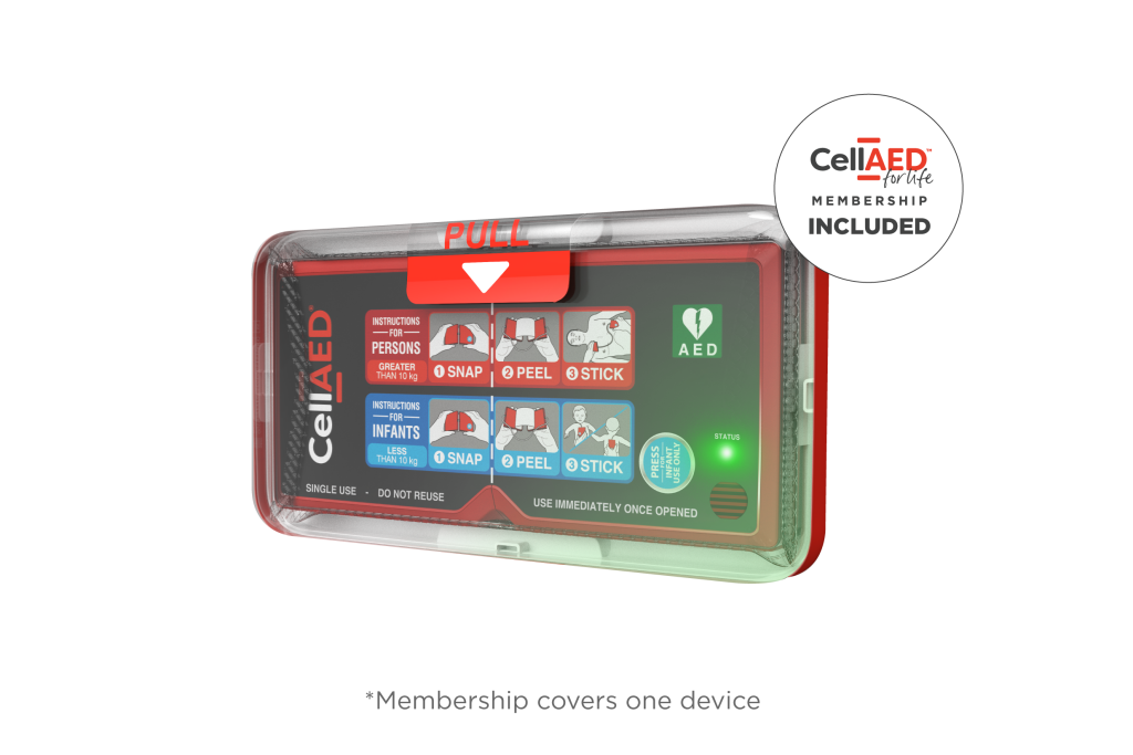 CellAED membership product - UK authorised reseller of the world's first personal AED - CellAED