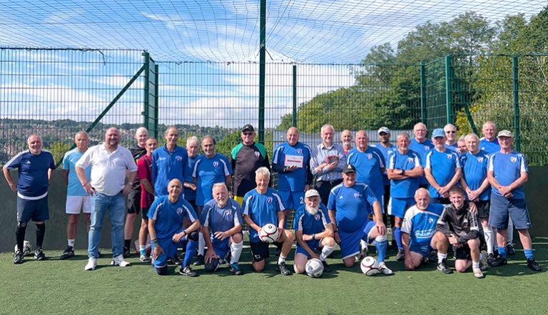 Spireites Walking Football Club Receive Donation of CellAED Defibrillators Following Cardiac Arrest of a Player During Match